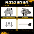 Electric Engine Water Pump W/Aluminium Thermostat Compatible with BMW N52