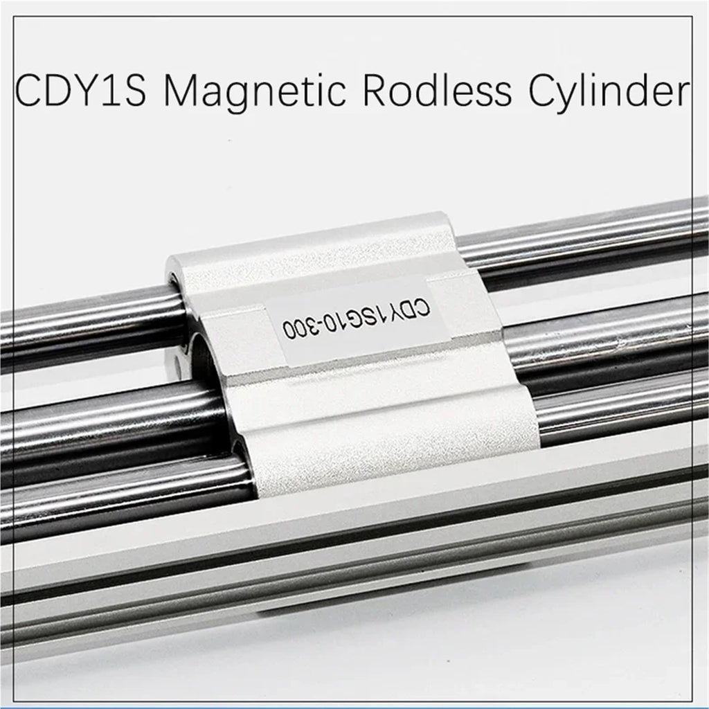 CDY1S Bore 10mm Stroke 50-1500mm Magnetic Coupling Rodless Air Pneumatic Cylinder Piston Be Customized Part(Stroke 1300mm)