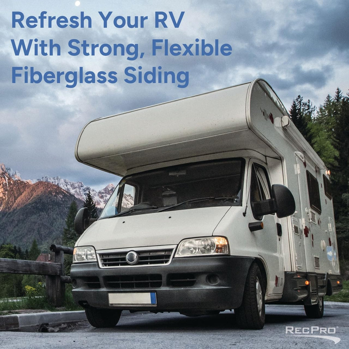 RecPro Tan RV Fiberglass Siding 2-35' (40)
