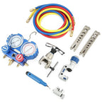 Refrigeration Integrated Flaring Tool Kits VTB-5B Refrigeration Tool Set Expander Set with R410A Refrigerant Pressure Gauge