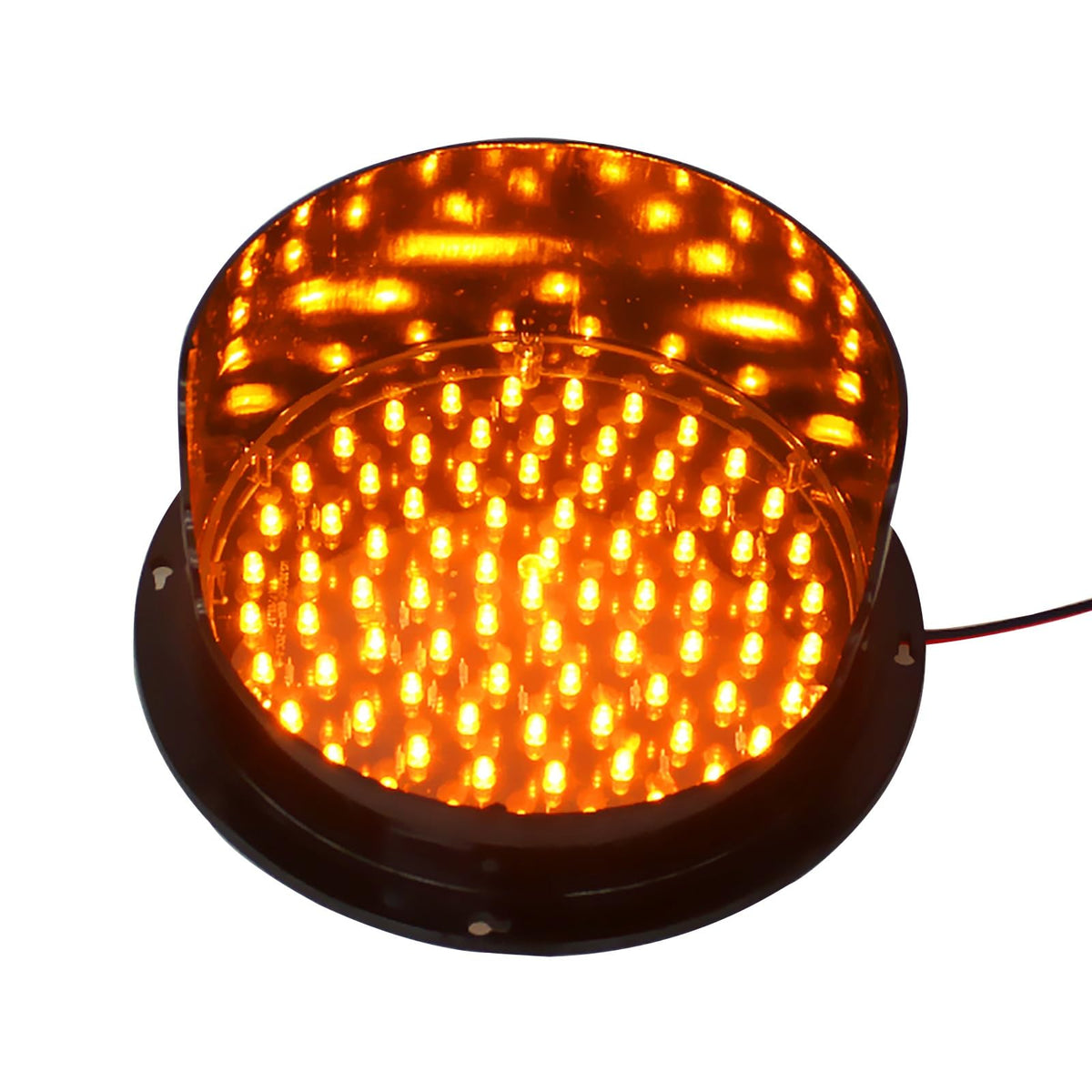 Monochrome LED Traffic Light, Mini Stop Light, Teaching Lamp for Wall, Indicator Warning Light, for Road, Toll Station, Residential Gate (Color : Rojo, Size : 200mm-12v)(Red,200mm 220v)