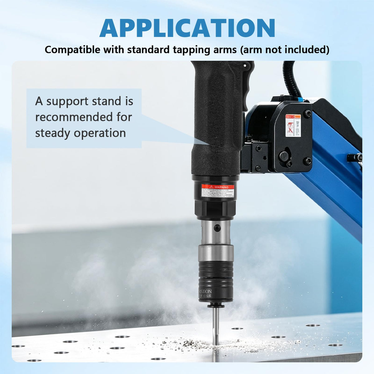 MXBAOHENG Pneumatic Tapping Machine 400RPM for Universal Flexible Arm