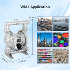 AODD Pump 1.5 Inch Air Diaphragm Pump Pneumatic Transfer Pump