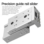 Slide Guide Rail Pneumatic Cylinder, 1 inch (25mm) Bore 6 inch (150mm) Stroke with Magnetic, Mini High Precision Guided Air Cylinder for Automation (HLS25-150)