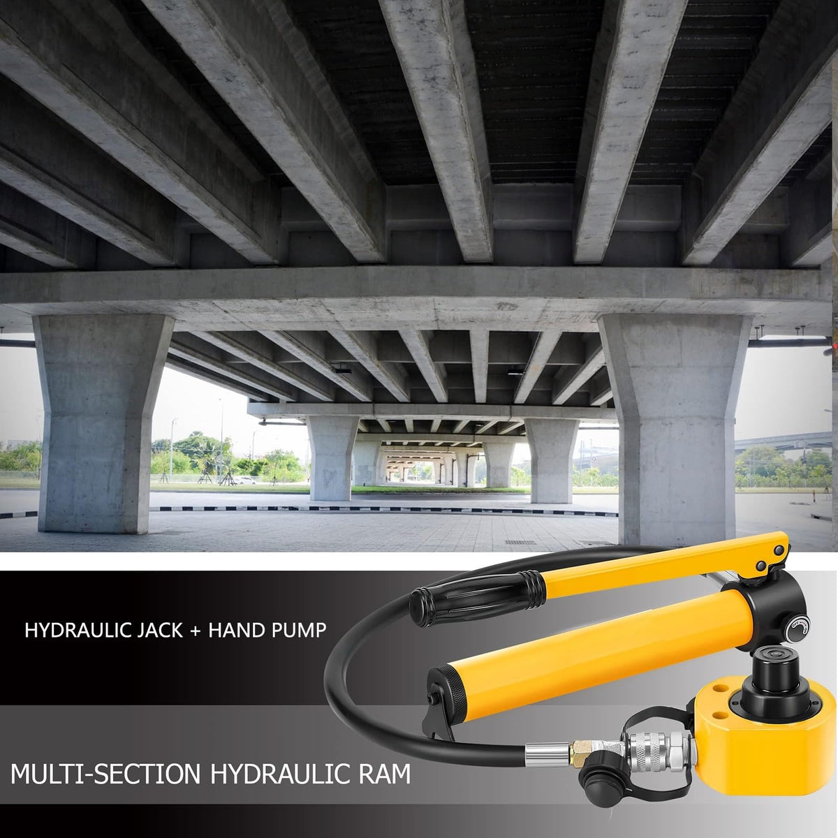 Hydraulic Power Kit with Manual Pump and Low Profile Cylinder for Industrial Lifting and Positioning Tasks