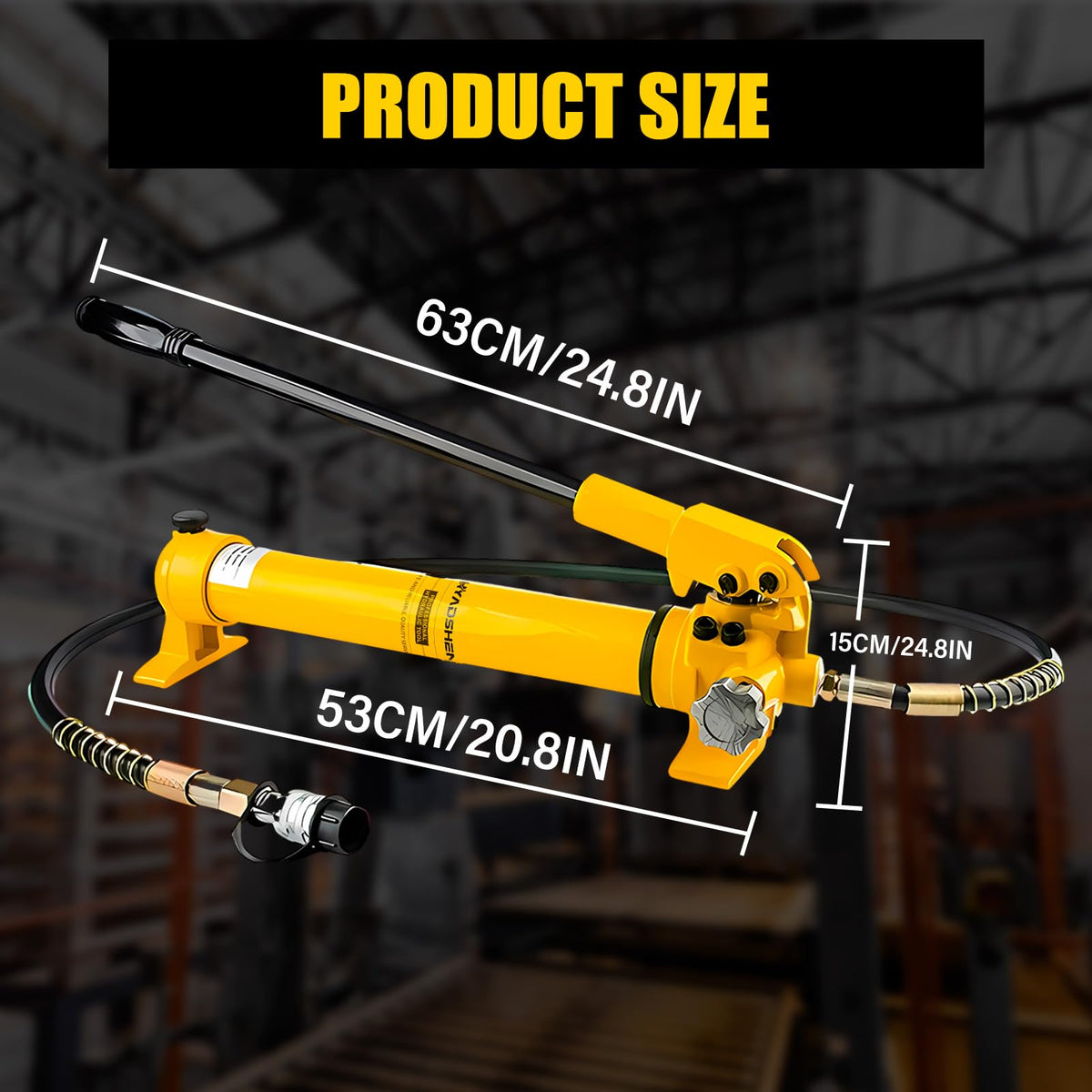 CP-700 Hydraulic Manual Pump 10000psi High Pressure Hydraulic Hand Pump 900cc Oil Capacity Hydraulic Lifting Pump