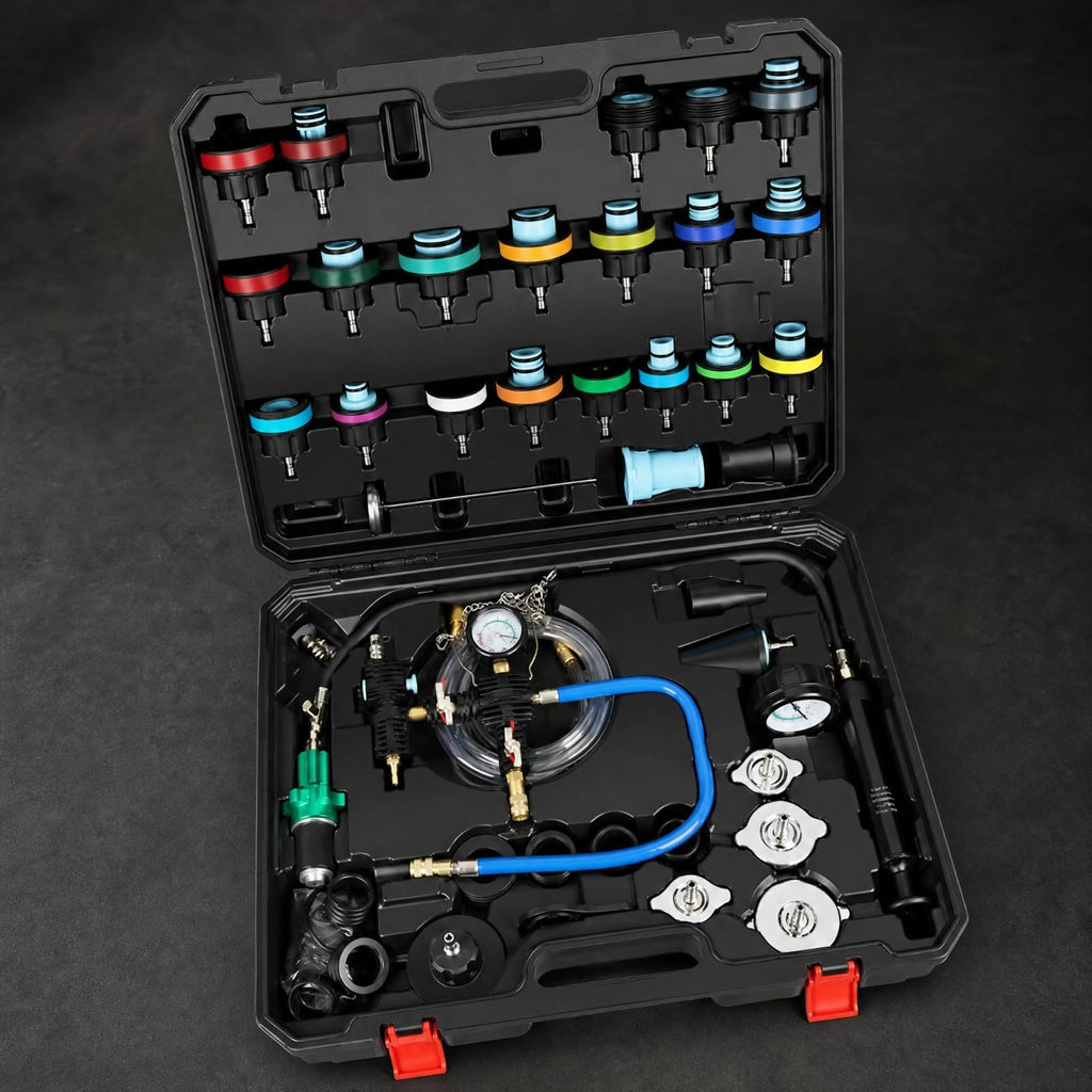 46 Pieces s pressures Testing and Coolant Service Tool Portable s Leak Testing Kit with Hand Pump Practical for Automotive Mechanics