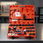 Cooling System Tester Tool Radiator Pressure Test Kit Cap Adapters Vacuum Fill Pump with Gauge Nylon Case Suitable for car Service Cooling Diagnostics Professional workshops
