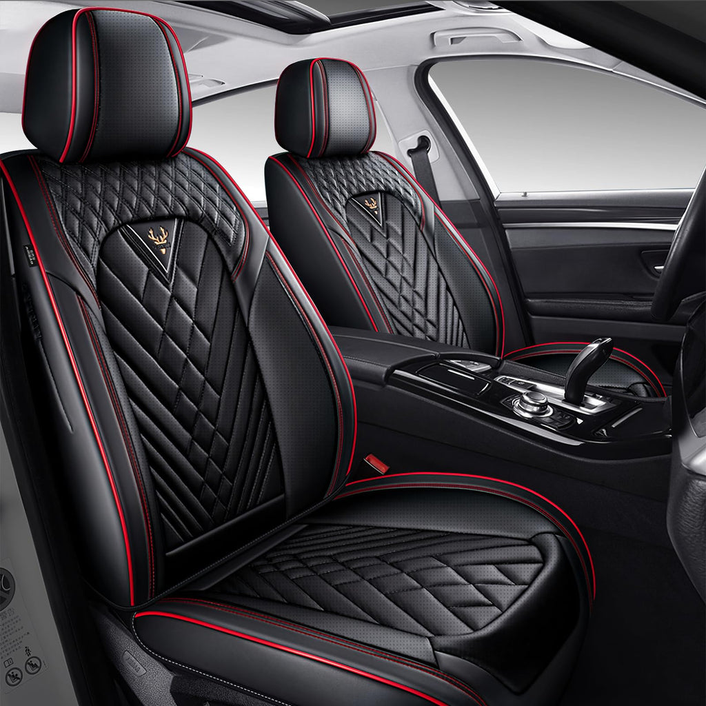 Full Set for Cadillac OPTIQ Seat Covers 2025-2027, Black-Red