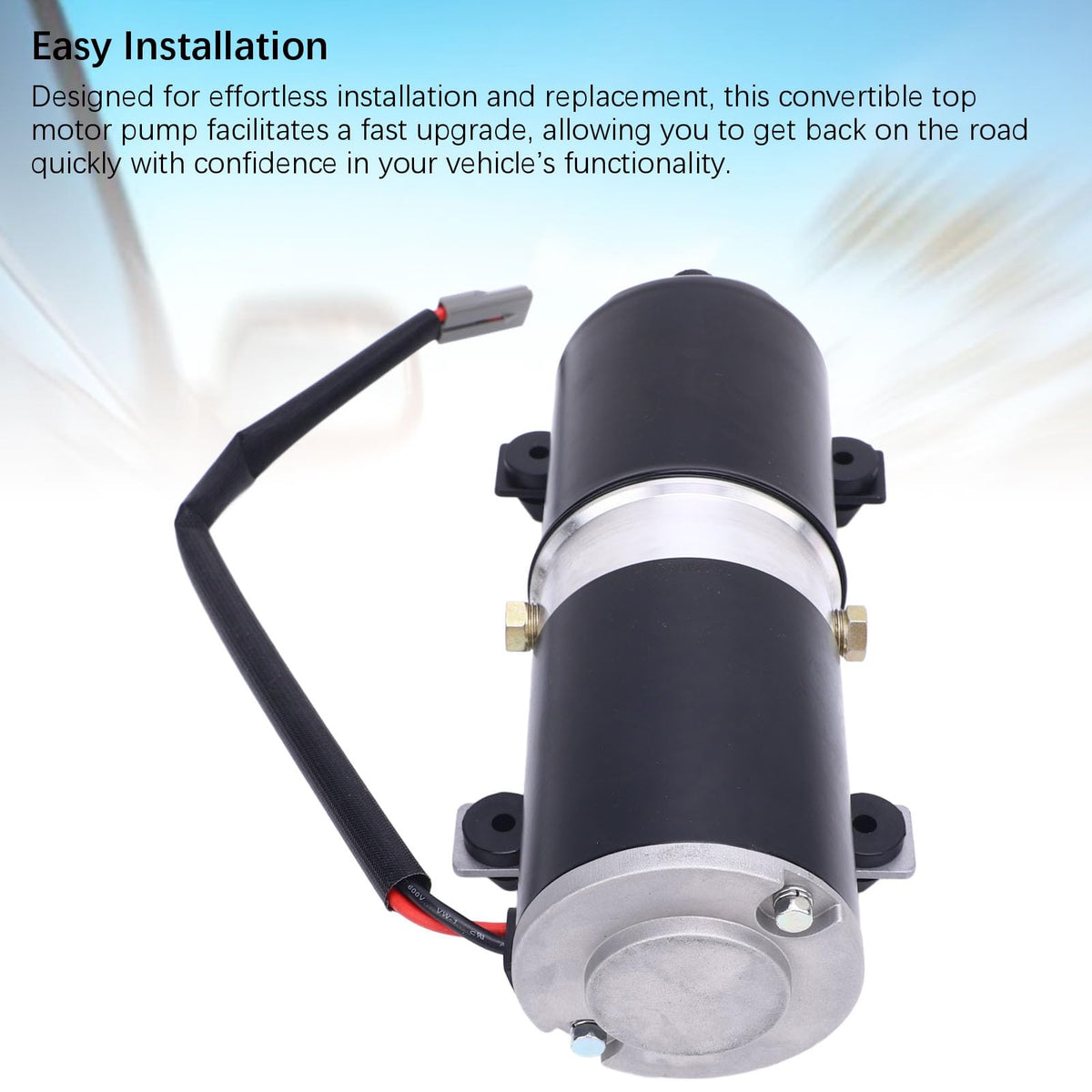Hydraulic Motor Pump With Convertible Hood Efficient, Smooth Operation For Vehicle Protection Metal Steel Alloys Material