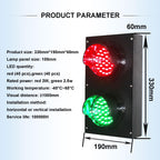 Traffic Light Lamp Wall Decoration, Retro Style Traffic Light Lamp, Lamp for Wall LED, Suitable for Various Places(100mm 110v)