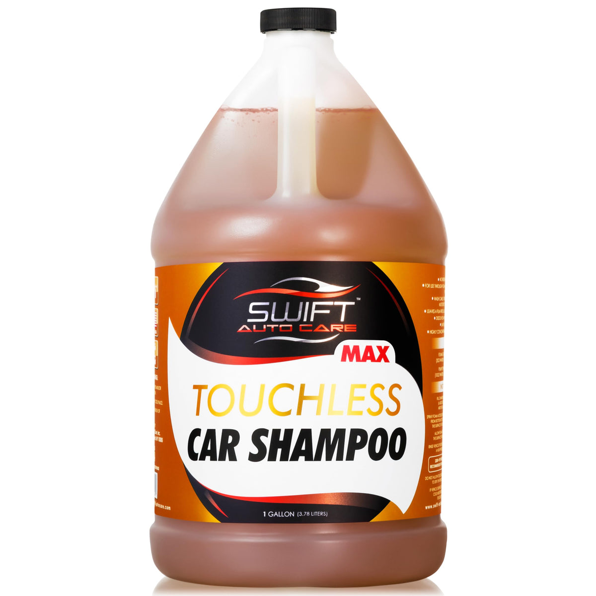 Swift Touchless Car Wash Shampoo MAX Concentrate (5 Gallon) - No Brushing Required, High Foaming Car Soap, Heavy Duty, Auto Detergent for Foam Cannon, Works on Cars, Trucks, RVs, Upholstery & More!