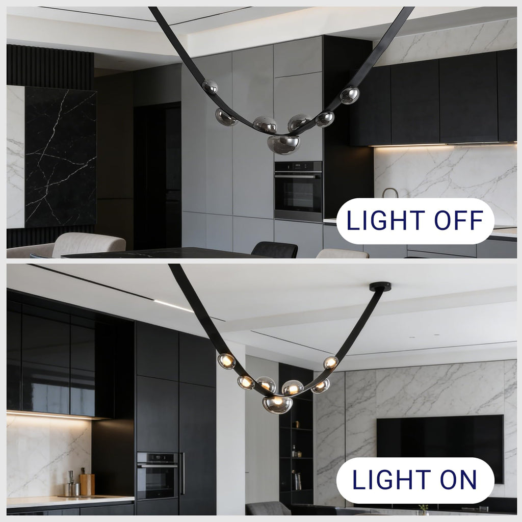 Chandeliers for high Ceilings Duplex Building Large Chandelier Living Room Villa Modern Minimalist Staircase Chandelier (one Belt)