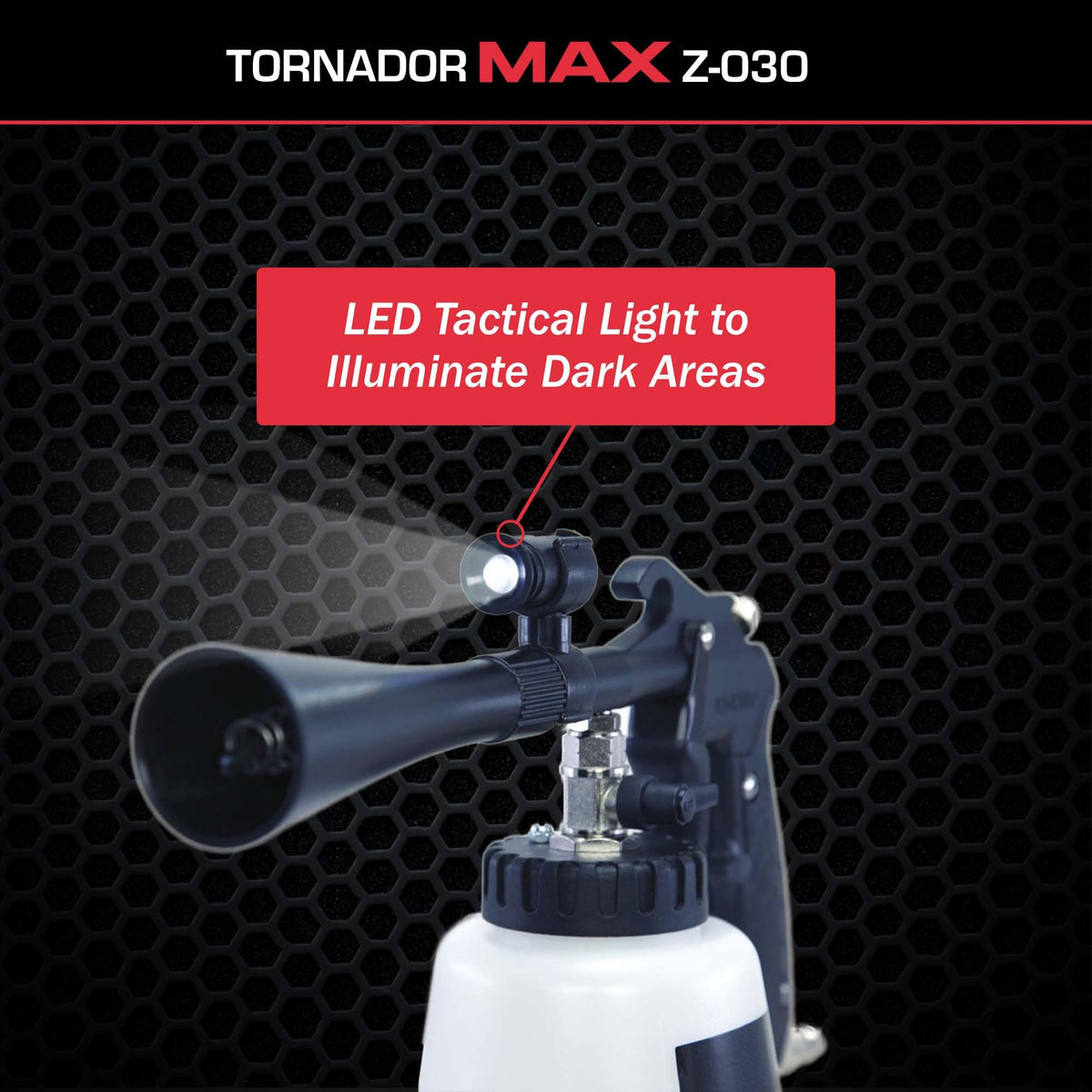 Tornador Max Z-030 Car Cleaning Gun 32oz | Patented Power Rotation & Ergonomic Grip | Swivel Air Inlet | High-Pressure Detailing Tool for Interior & Exterior Cleaning