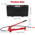 12 Ton Porta Power Hydraulic Kit with 4.6 ft/1.4 m Oil Hose,Portable Car Jack,8800 Lbs Capacity,Hydraulic Multifunctional Jack, Auto Body Frame Repair Kit, Storage Case, for Car Repair, Truck, Garage