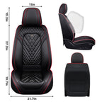 Full Set for Cadillac OPTIQ Seat Covers 2025-2027, Black-Red