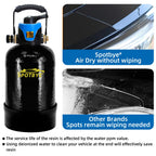 Spotless Water System for Car Wash, 10L Mixed Bed Resin DeionizedWater System, Bypass Valve & TDS Meter, Spot-Free Rinse for Cars RVs Boats Solar Panels