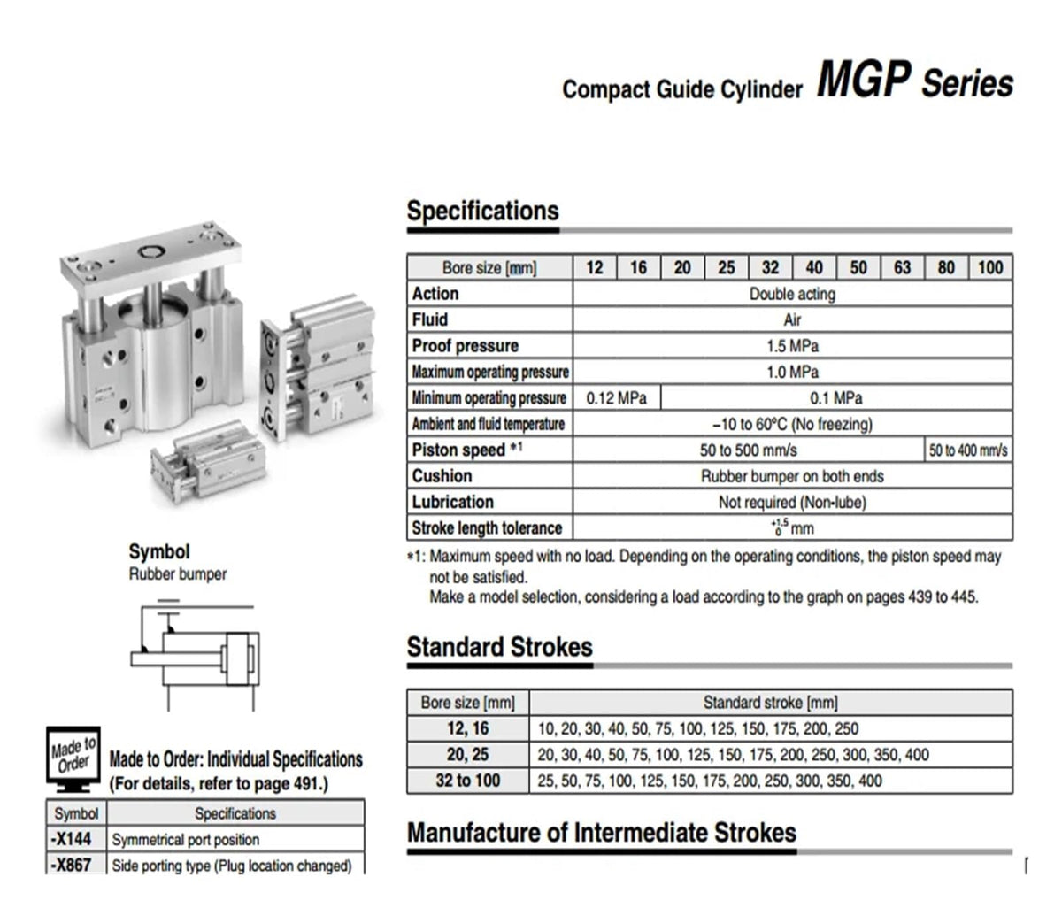 MGPM32 MGPM40 Bore 20-100 Compact Pneumatic air Cylinder with Guide Rod Cylinder MGPM20-10 MGPM20-20 MGPM20-30(Stroke 50)