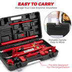 12 Ton Porta Power Hydraulic Kit with 4.6 ft/1.4 m Oil Hose,Portable Car Jack,8800 Lbs Capacity,Hydraulic Multifunctional Jack, Auto Body Frame Repair Kit, Storage Case, for Car Repair, Truck, Garage