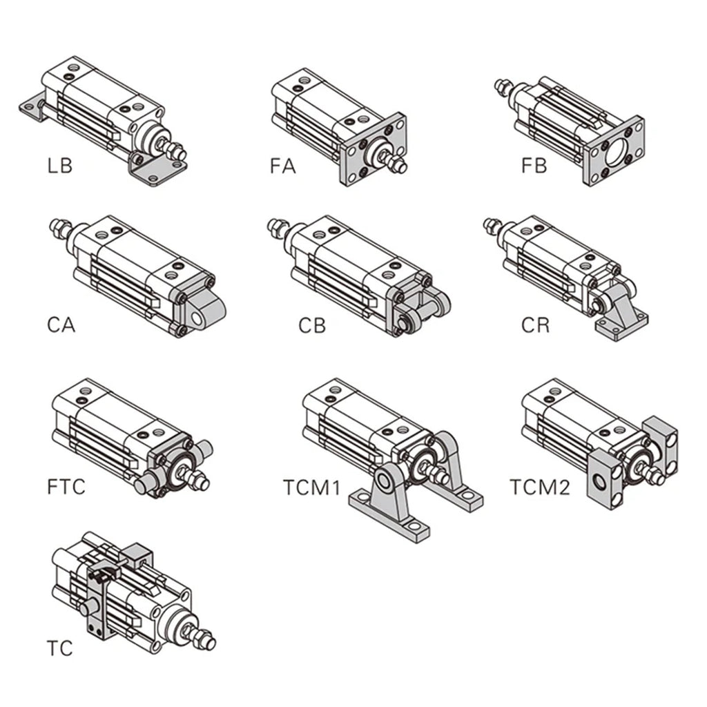 DNC-32-40-PPV-A DNC-50-125-PPV-A Cylinder Pneumatic Components bore 32 40 50 25-320 Stroke DNC-40-80-PPV-A(320-PPV-A,DNC-40-)