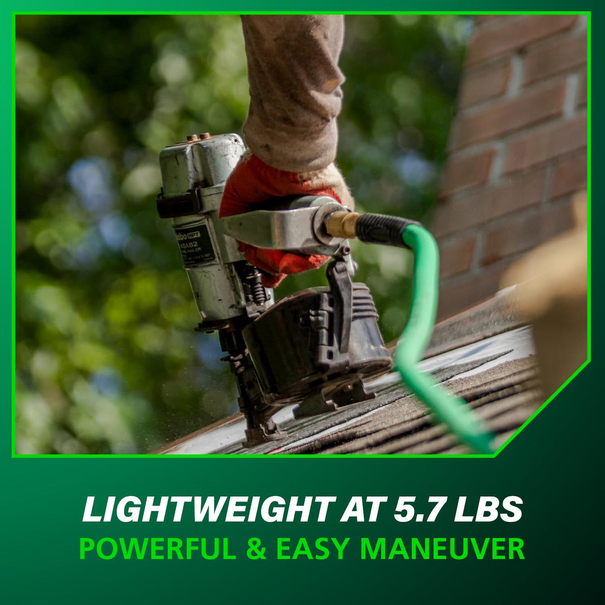 Metabo HPT Pneumatic Roofing Nailer, 16 Degree Asphalt Shingles, NV45AB2