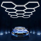 Hexagon led Lights: DIY Ceiling LED Light Hexagon Garage Lights 63070LM