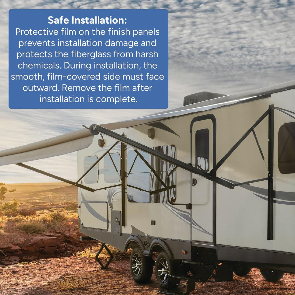 RecPro Tan RV Fiberglass Siding 2-35' (40)