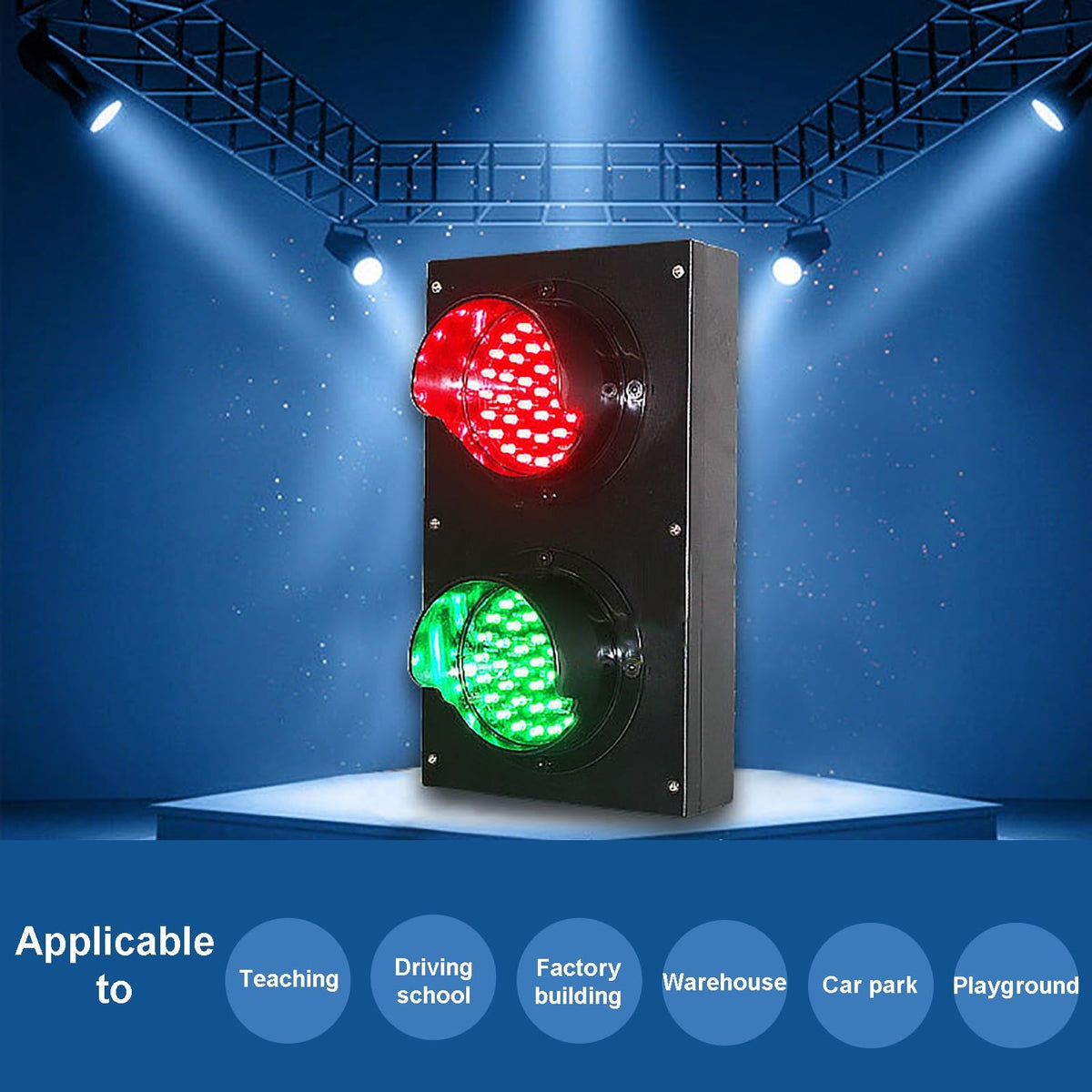 Traffic Light Lamp Wall Decoration, Retro Style Traffic Light Lamp, Lamp for Wall LED, Suitable for Various Places(100mm 110v)