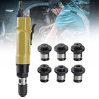 Handhold Pneumatic Tapping, Straight Type Self-Locking Tapping Machinewith 6 ChucksMachine, 700-2000RPM Speed Adjustable for Drilling/Tapping