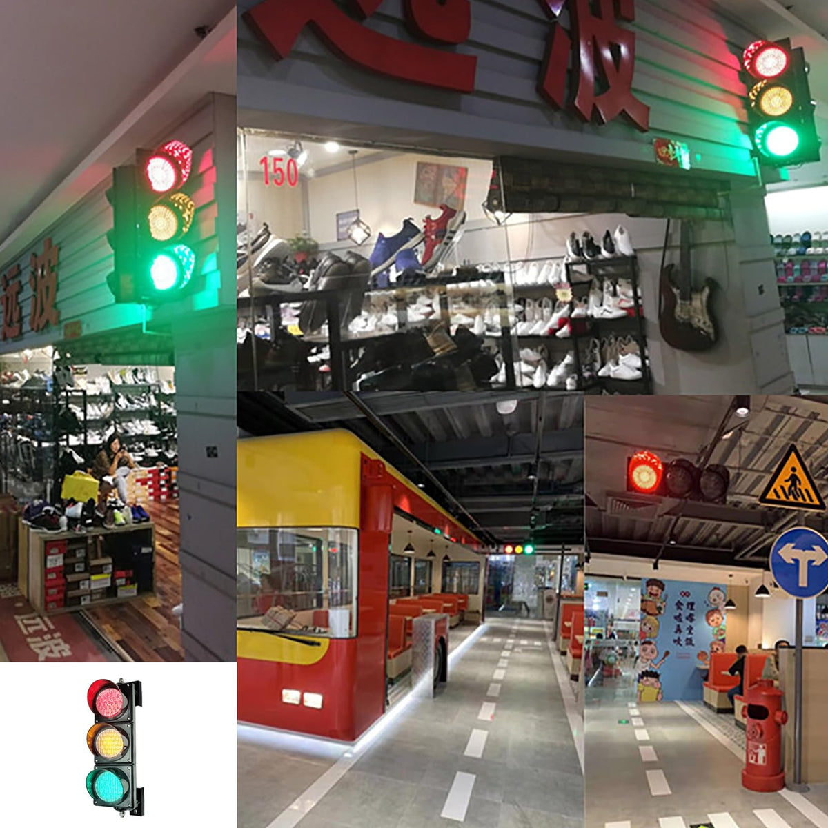 Traffic Light, Stop and Go Light, Industrial LED Traffic Stop Light, Dock Bay Indicator Warning Light, Traffic Light Controller/Sequencer (Color : Manual Control, Size : 100mm-110v)(100mm 220v)