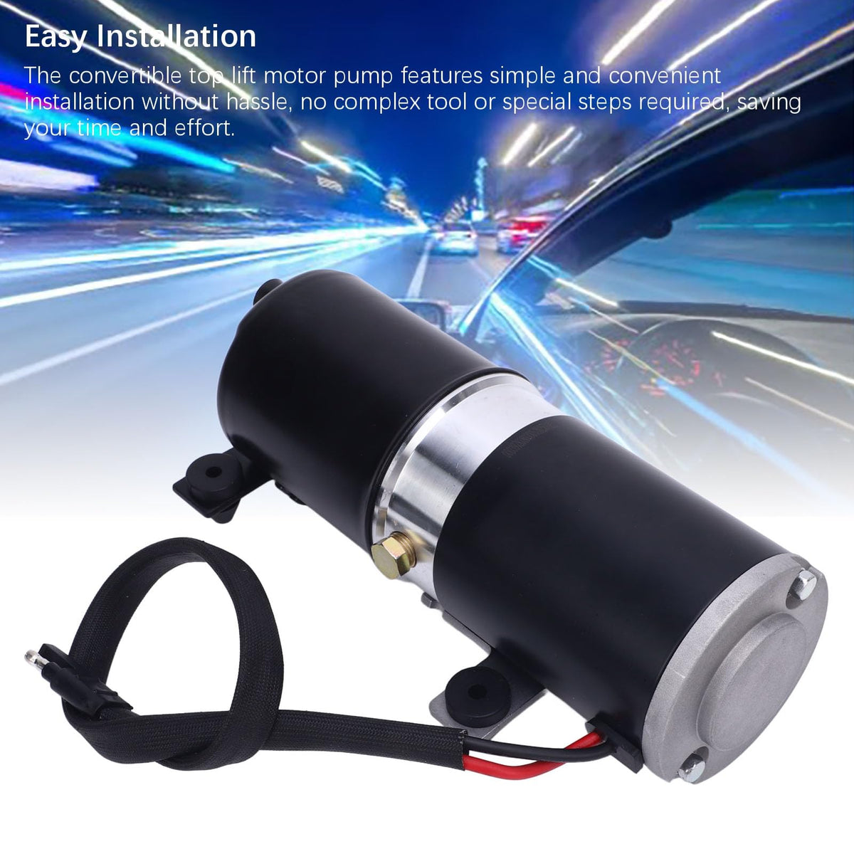 Tbest Convertible Top Lift Motor Pump Alloy Powerful Vertical Movement for