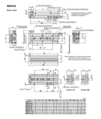 MXS6/8/12 Pneumatic Slide Table Cylinder Diameter 10/20/30/40/50/75 Cylinder(MXS8-40)