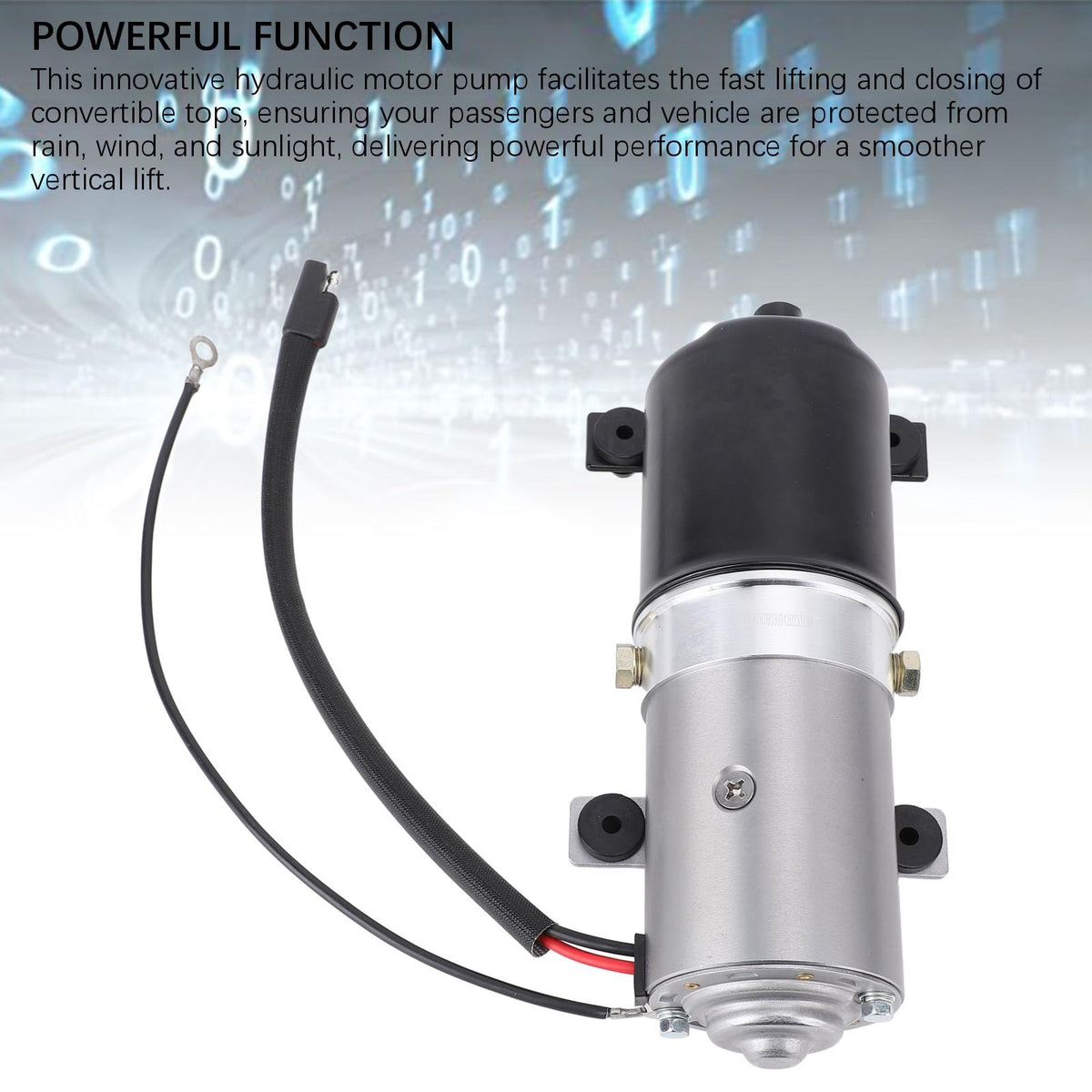 Akozon Convertible Top Lift Motor Pump, Metal Alloy, 76533A00A