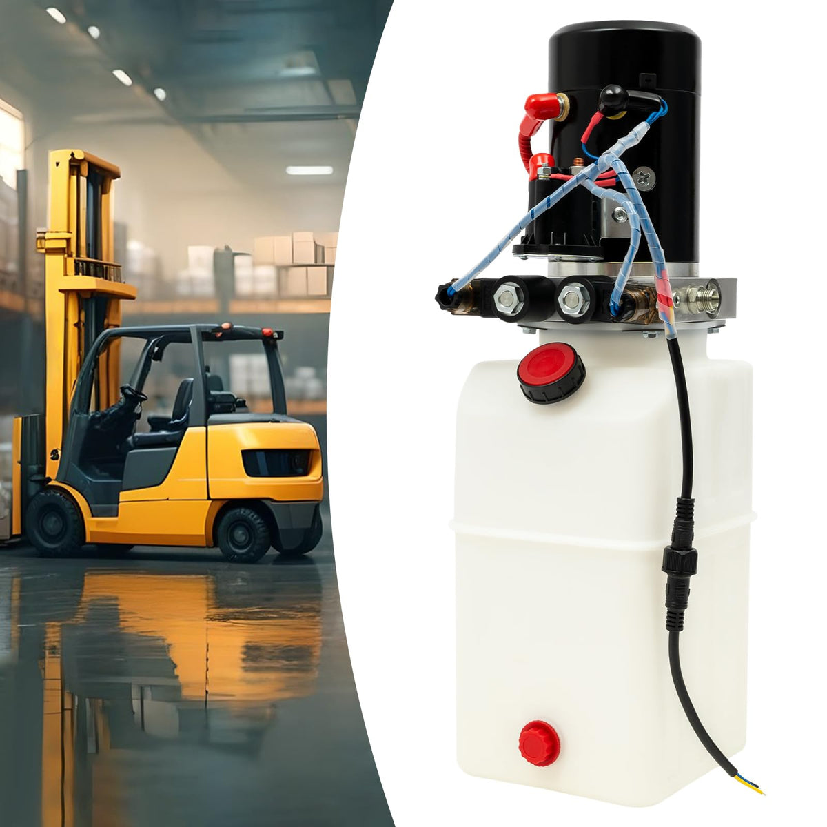Single Acting Hydraulic Pump 12V Power Unit Hydraulic Lifting System Motor