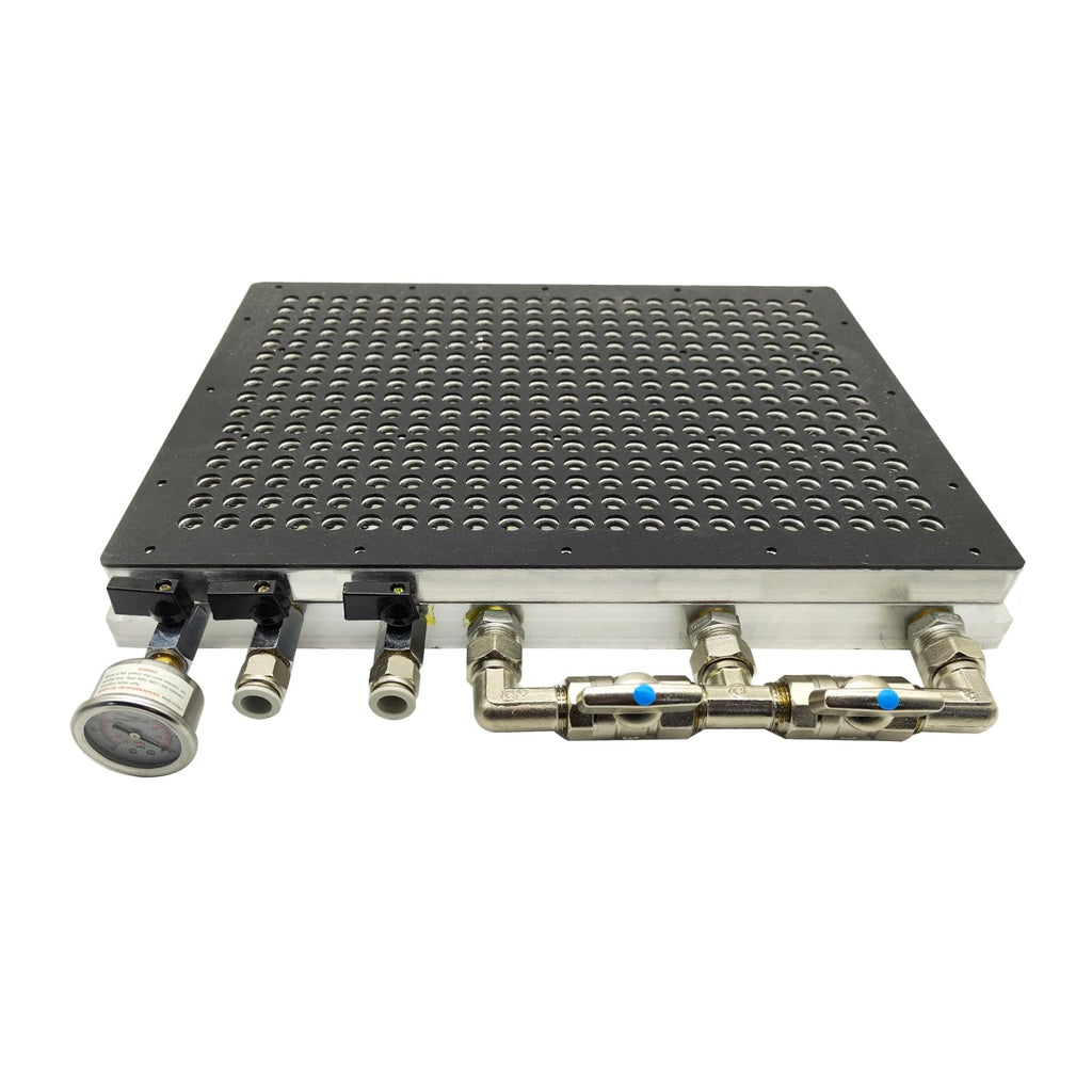 CNC Vacuum Chuck Fixture Plate Workpiece Clamping Table Vacuum Workholding System for Machining Center, Lathe, Milling, Engraving Machines (300 x 300mm)