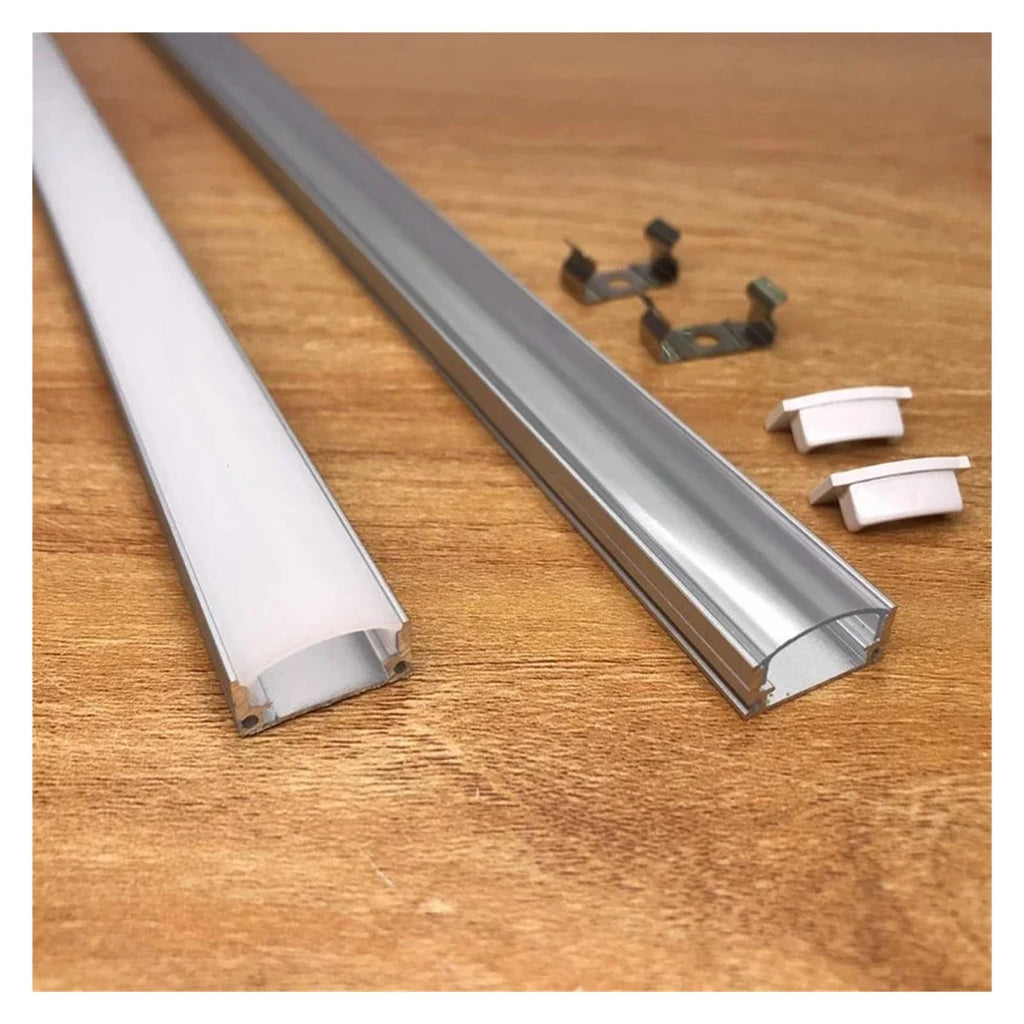 1M LED U-Shaped Aluminum Channel with Lid System