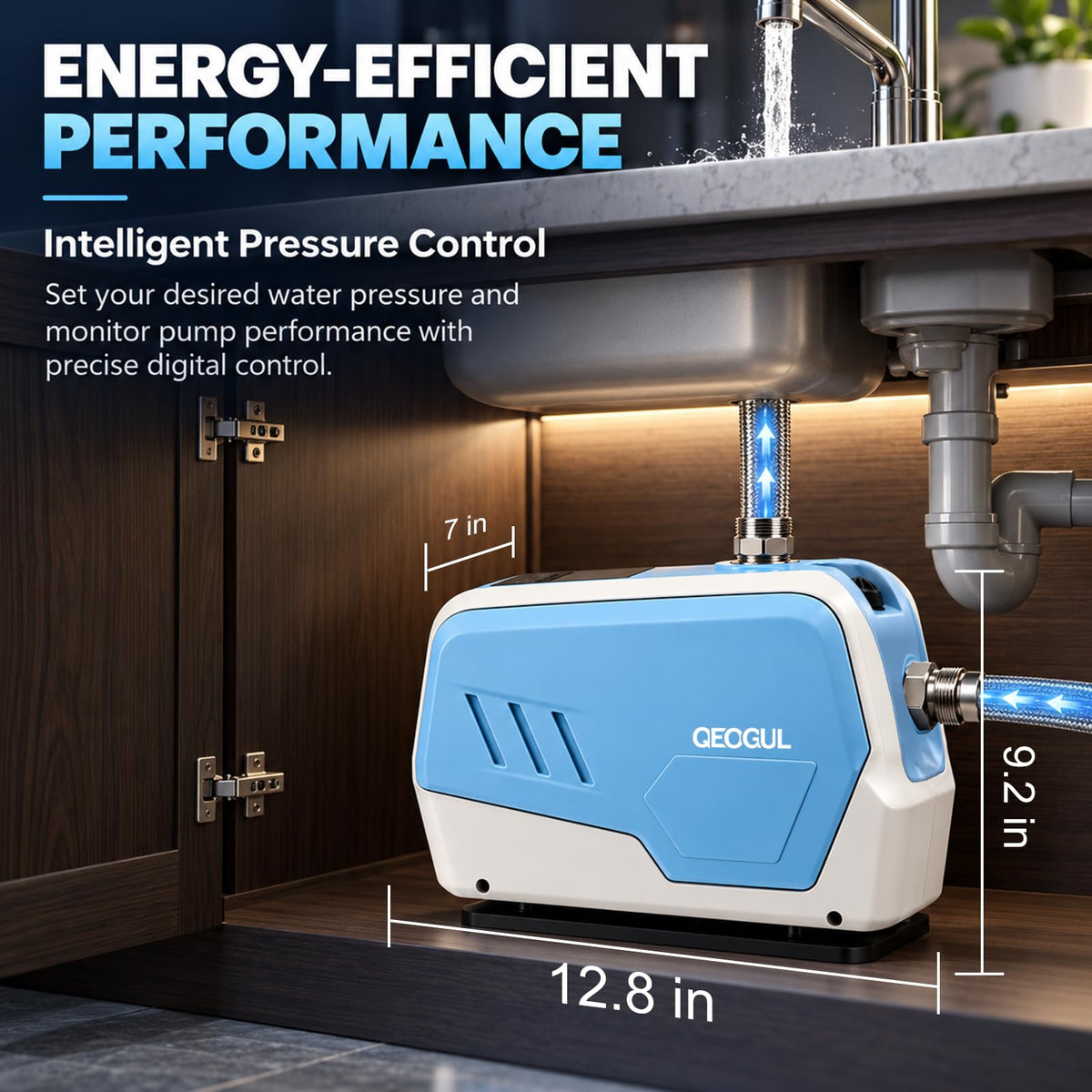 400W Whole House Water Pressure Booster Pump for Home Water Supply