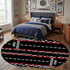 7x10ft Dual Lane Race Track Children Rug for Bedroom Black and White Checkered Start Line Car Rug Play Mat Non-Slip Easy Care Low-Pile Carpet for Racing Car Party Decor