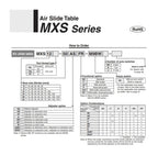 MXS12-20 Guide Cylinder Pneumatic MXS12 MXS12-20A MXS12-20AS MXS12-20AT MXS12-20B -20BT MXS12-20C(MXS12-20C)
