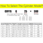 CDY1S Bore 10mm Stroke 50-1500mm Magnetic Coupling Rodless Air Pneumatic Cylinder Piston Be Customized Part(Stroke 1300mm)