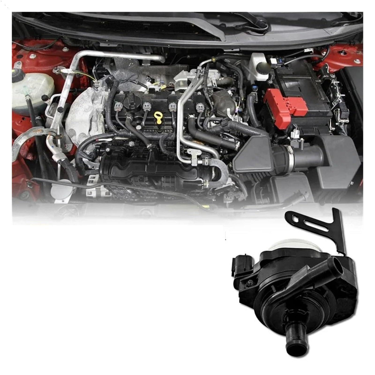 Engine Auxiliary Cooling Water Pump 21580-6RC0A 21580-6RC0C 215806RC0A 215806RC0C Compatible with Nissan for Rogue X-Trail