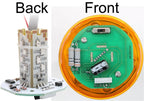 1pcs 70mm Signal Alarm Caution Indicator Industrial Stack Tower Warning Light Steady/Flash/Rotary Lamp LED for Machine 24V220V Buzzer(4 Layer,DC 12V)