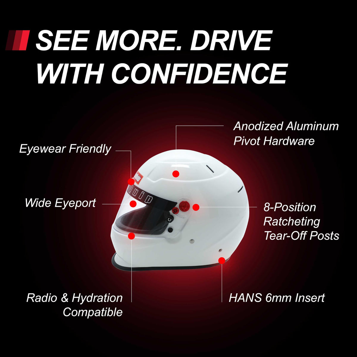 RaceQuip PRO25 Full Face Racing Helmet