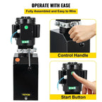 Low Profile Hydraulic Lifting Jack Car Mounted Hydraulic Pump 14L Quarthydraulic Pump Unit Dump Trailer Auto Repair Shop with Oil Reservoir Tan Car Hydraulic Pumps