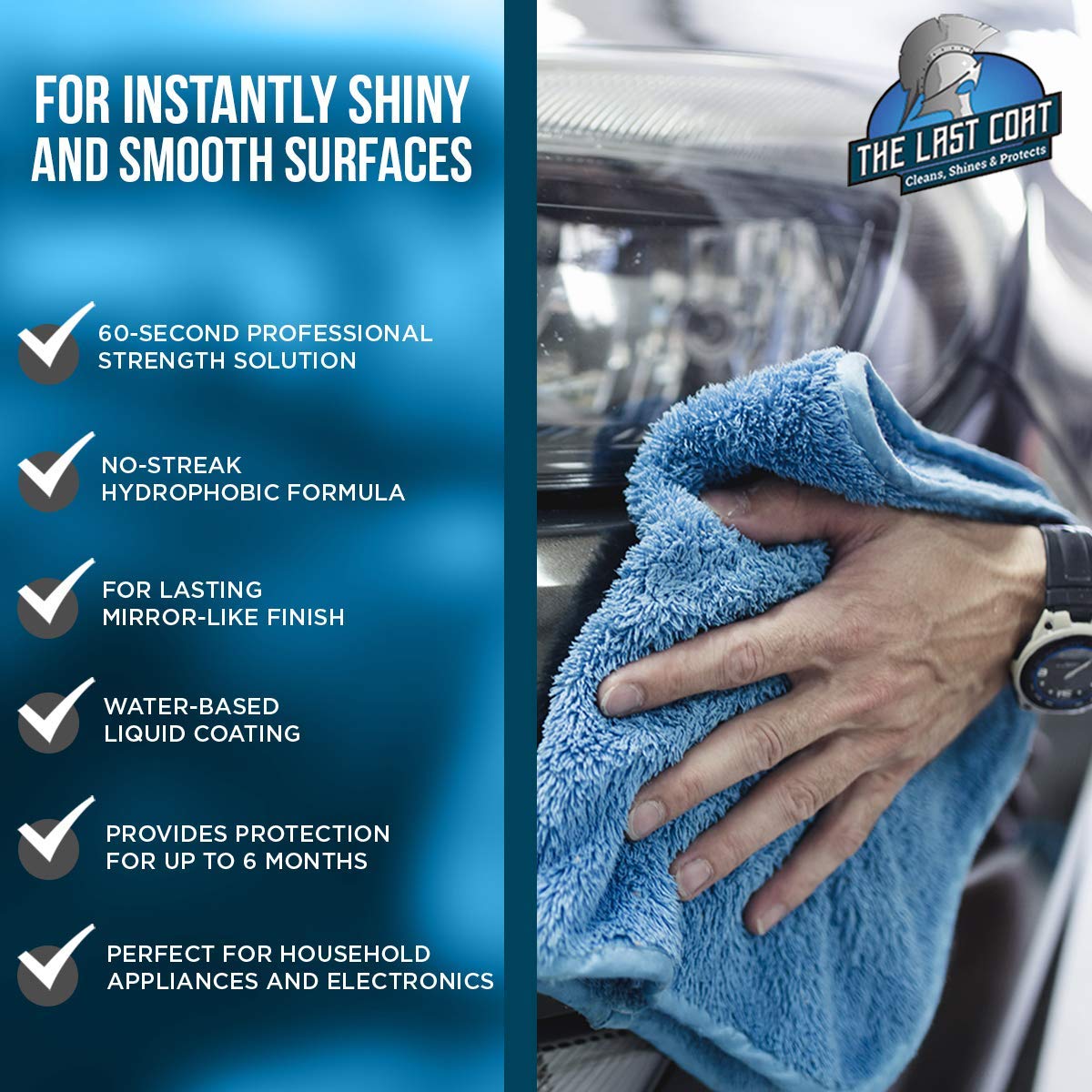The Last Coat Nano Ceramic Coating Spray - Sio2 Car Wax with UV Protection