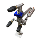 Car Wash Flipping/Pivoting Wheel Blaster Single Unit with Nozzles Stainless Steel