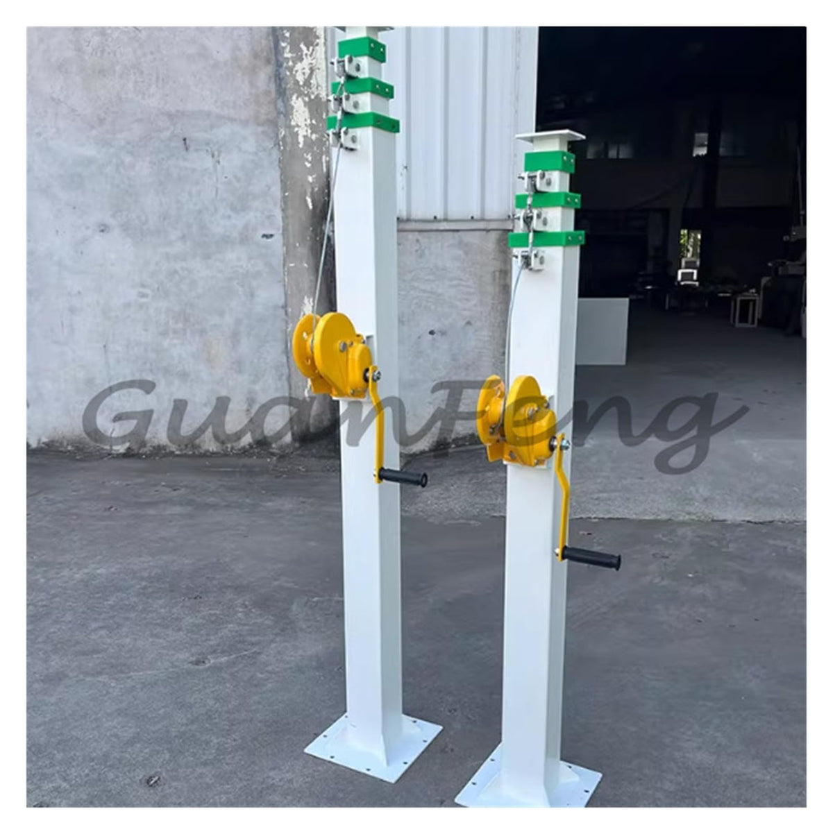3-6 Section Retractable Galvanized Electric Winch Hydraulic Light Tower Telescopic Mast Machine
