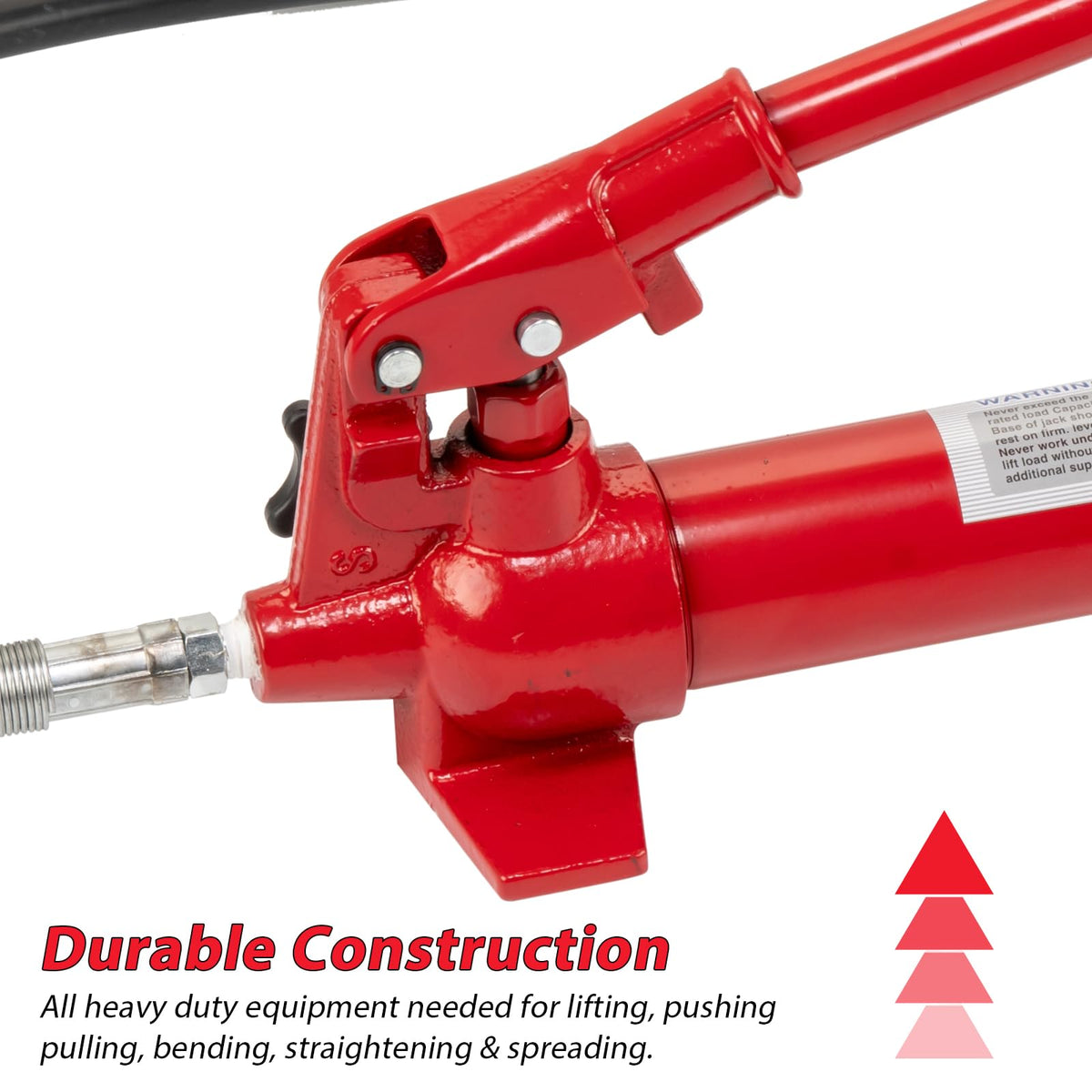 12 Ton Porta Power Kit, Hydraulic Jack with 4.6 ft Oil Hose