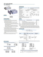 Compact Guide Cylinder air Pneumatic Cylinder TCL12 TCL16 TCL20 TCL25 TCL32 TCL40 MGPL50 TCL63 TCL80 Stroke10-400mm(20mm Stroke,T1CL50)