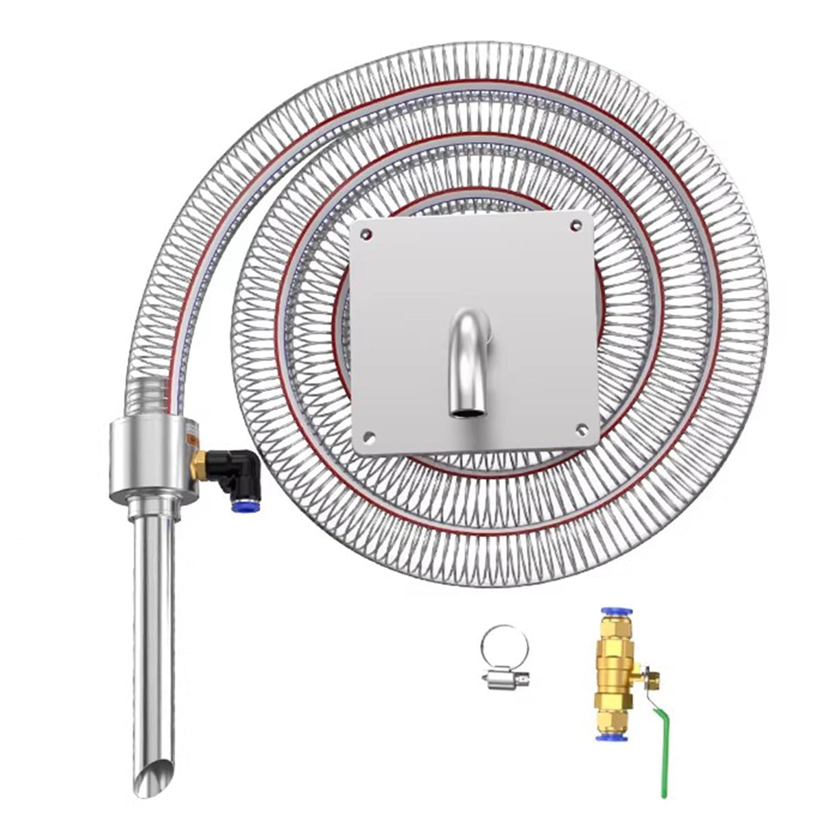 COYEUX Pneumatic Vacuum Feeding Machine, Suction Loading Hopper Equipped with Suction Pipe, Pellet Transfer Device for Conveying Powder, Flour, Granules and Various